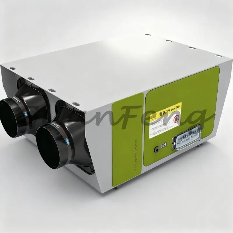 KC500 DC Motor Kitchen Air‑Supply Ventilation Fan 500m³/h, Low Noise 7/24 Continuous Operation Fresh Air Blower