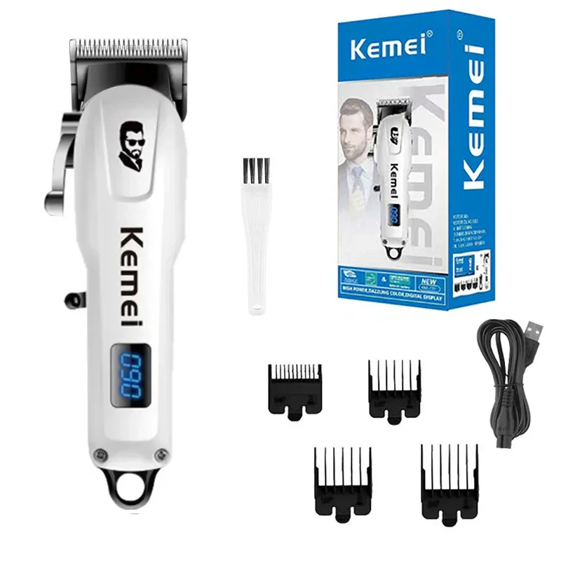 

Original Kemei mini Barber Hair Trimmer Professional Electric Beard Hair Clipper Rechargeable Lithium Haircut Machine For Men