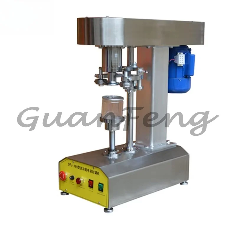 Stainless steel semi-automatic food can beverage pet food canned meat sealing machine