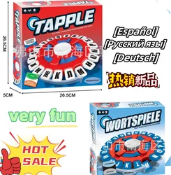 Englisches Wort-Tapple-Spiel, schnelles Familien-Brettspiel, Disk-Spiel, Rad, verrücktes Lernspiel, Brettspiel, Deutsch, Russisch, für alle Altersgruppen