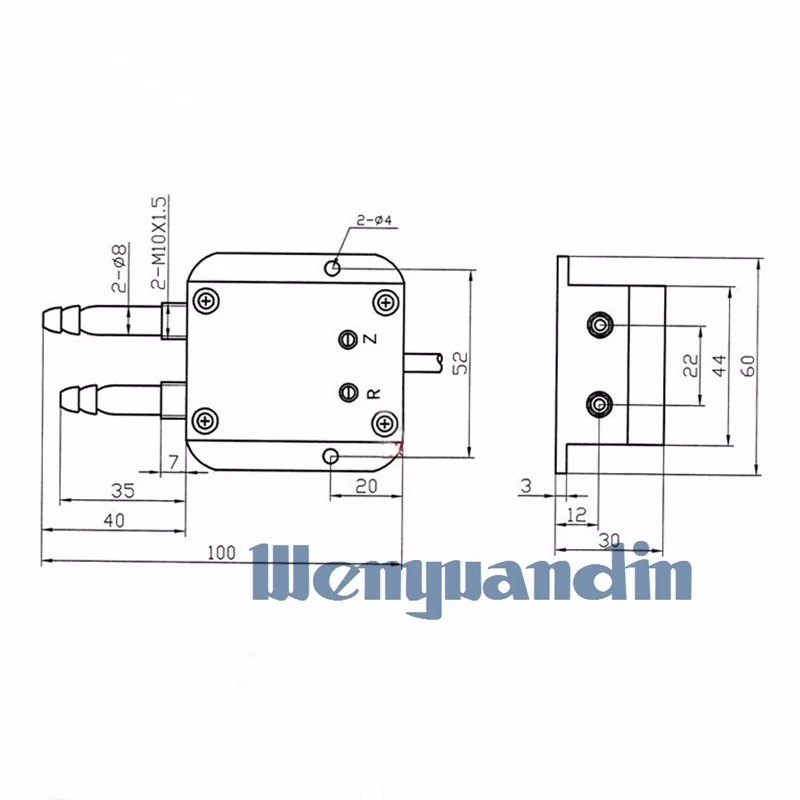 0-800PA 0-300KPA Output 4-20MA /0-5V Differential Pressure Transmitter Sensor Air Pressure Sensor