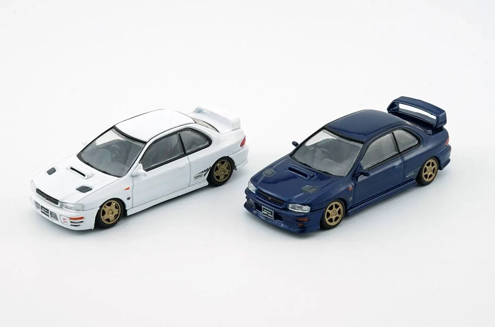 BMC Diecast Cars Brinquedos para Coleção, Escala 1:64, Impreza Wrx Type-R 3-6 Gen, Criações BM, JUNIOR, Presente, Novo