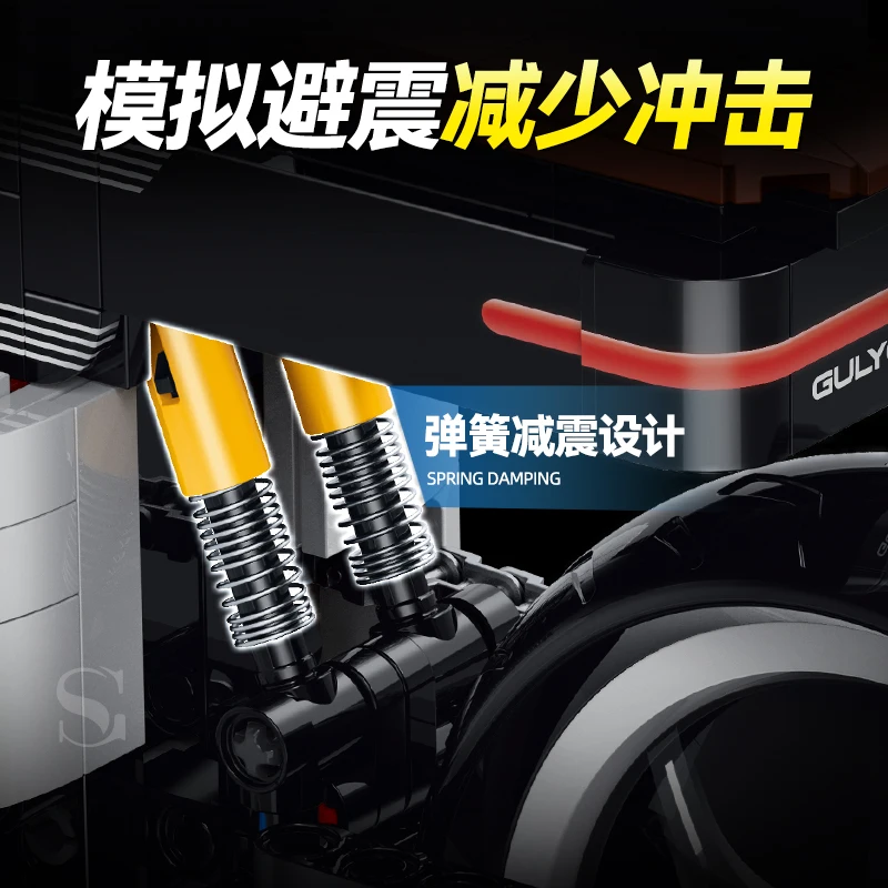 W magazynie motocykl techniczny Brutale1000 klocki Model samochód sportowy cegły montaż zabawek dla dzieci zestaw prezentów urodzinowych