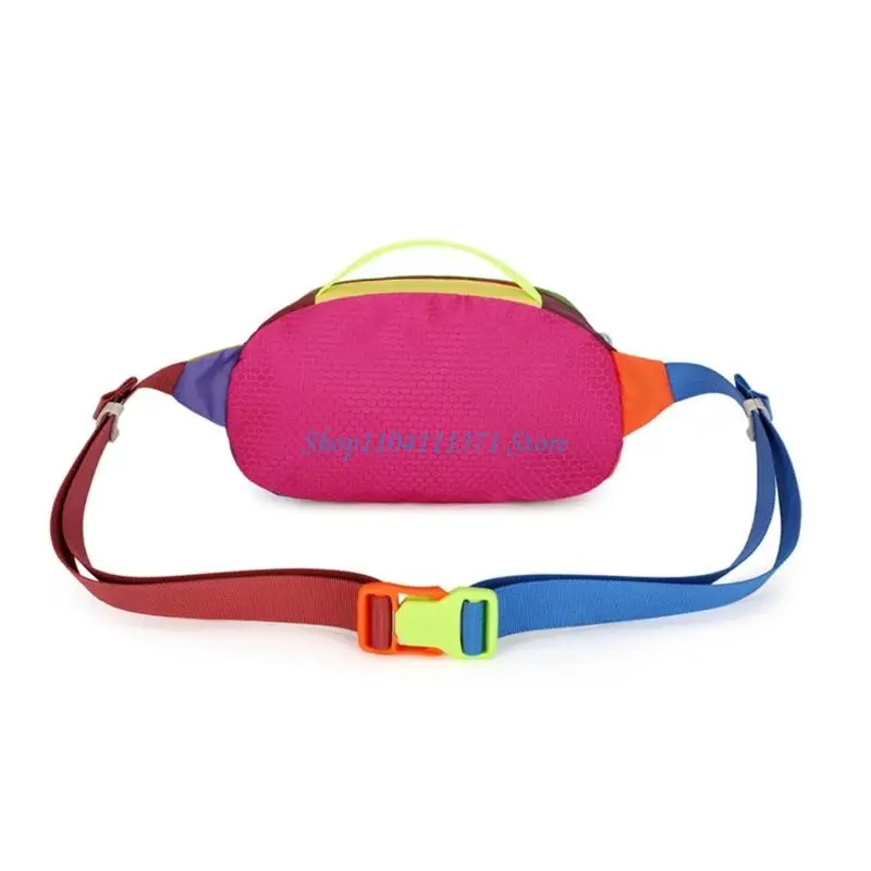 P9FC Multifuntional Sporty Colorful Waist Fanny Pack Sweatproof Materials Running Belt Bag Suitable for Outdoor Activity