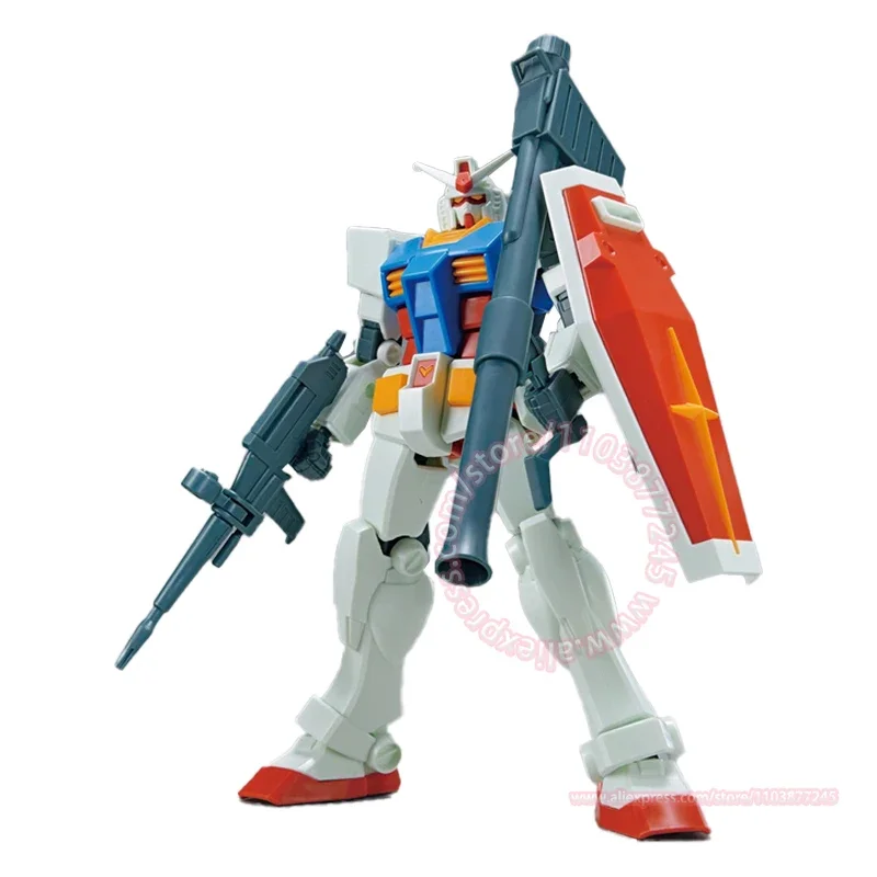 BANDAI EG 1/144 ENTRY GRADE RX-78-2 GUNDAM Fully Equipped Puzzle Assembled Desktop Ornaments Birthday Gift Toy Model Peripherals