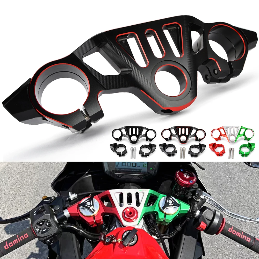 Motorcycle RS660 Top Triple Clamp Upper Fork Holder Panel For Aprilia RS660 RS 660 2021 2022 2023 CNC Aluminum