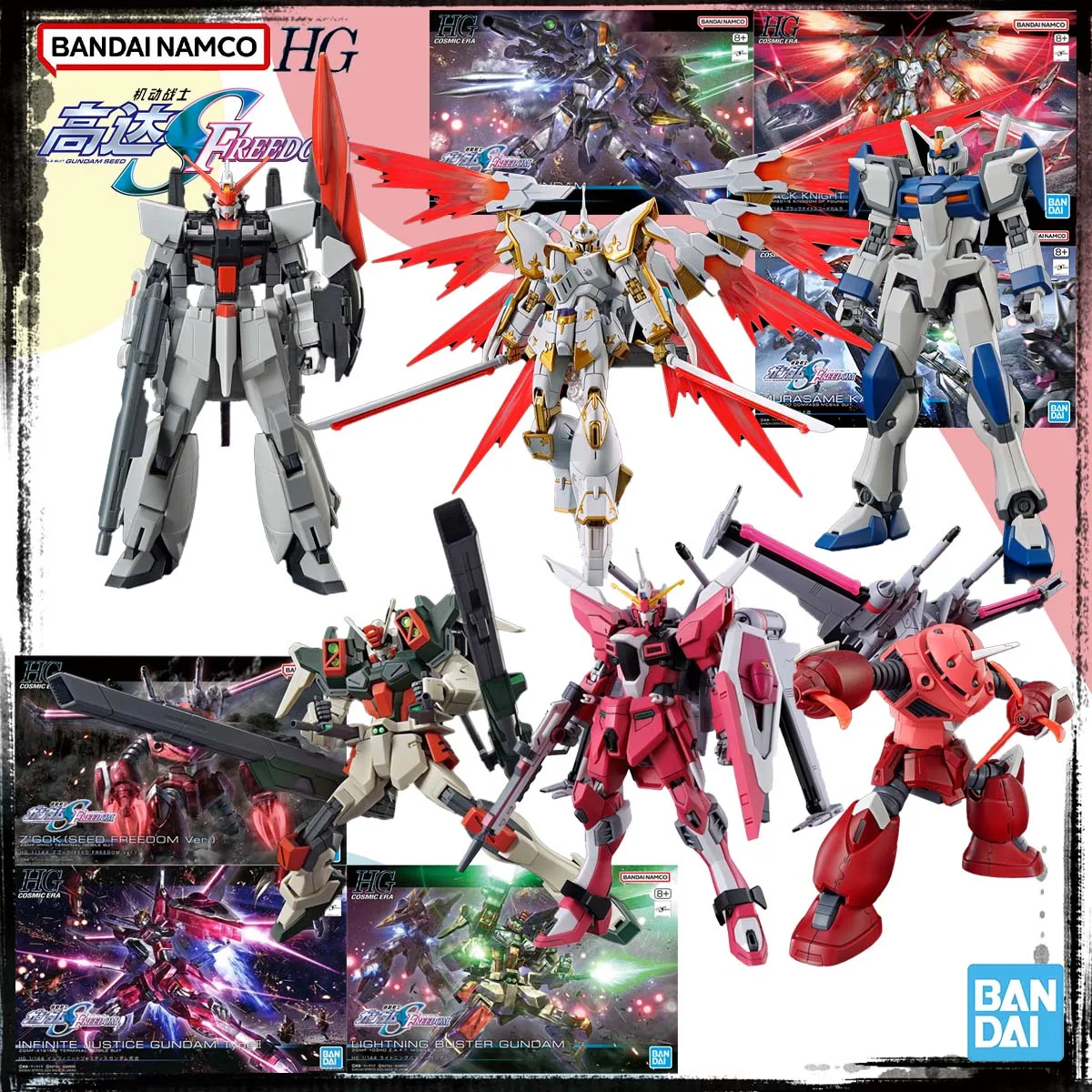 

Bandai Genuine Original HG Gundam Model Kit In Stock Anime Figure DUEL BLITZ MURASAME KAI Cal-re.A Z GOK Action Figures Toys