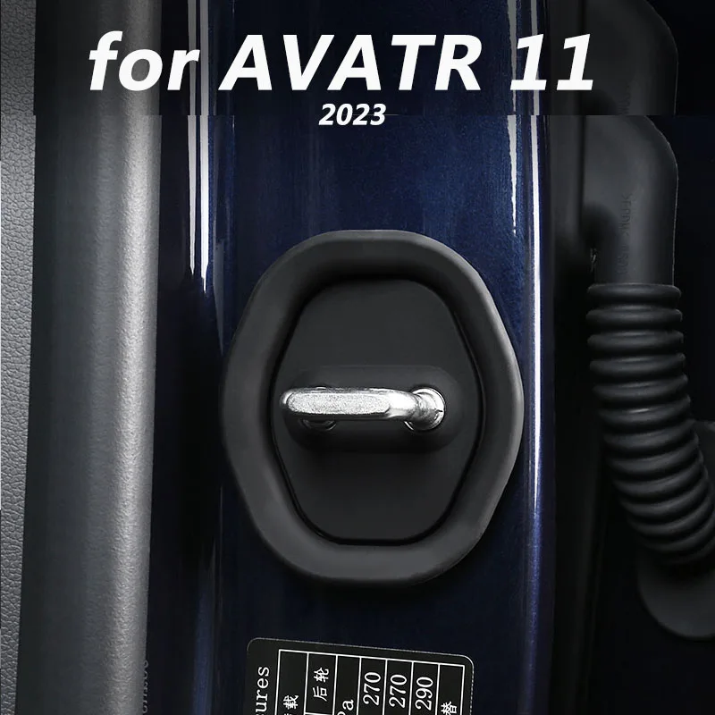 FOR AVATR 11 2023  Car interior decoration accessories Door lock buckle protective cover 4pcs