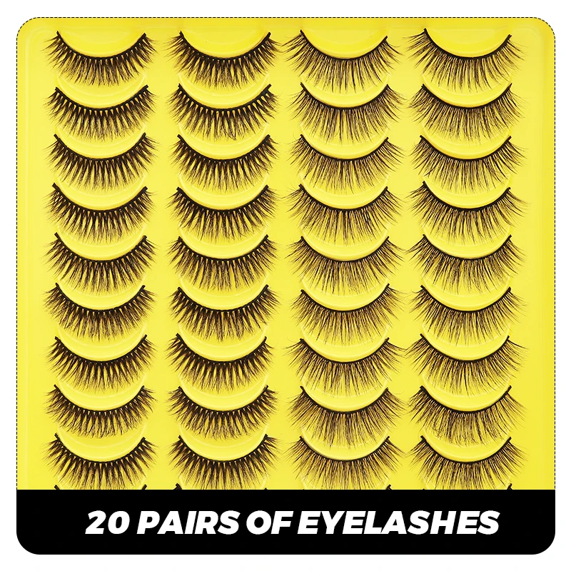20 Paare 5D Flauschige Wimpern 25mm 3D Nerz Wimpern Lange Weiche Wispy Falsche Wimpern Großhandel Wimpern Anbieter Nerz Volumen Wimpern – Detail 4