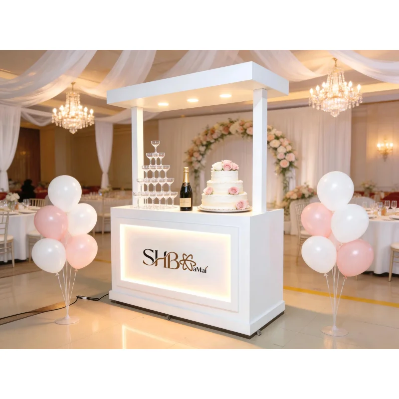 custom.Foldable Candy Cart Wedding Events | Mobile Foldable Food Vendor Cart Party,-Up & Retail Display view 6