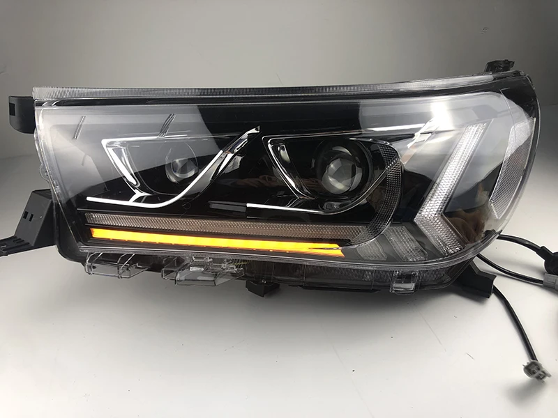 For Toyota Hilux New Revo Dynamic Headlights 2015-2021 Car Styling LED Headlight High Class DRL Hid Head Lamp