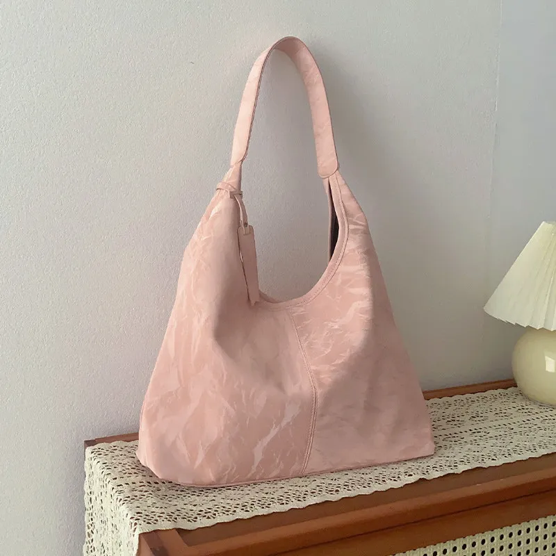 Y2k Aesthetic Students Bags Female High-capacity Office Lady Shoulder Underarm Bag Trendy All Match Laptop Preppy Handbags Women