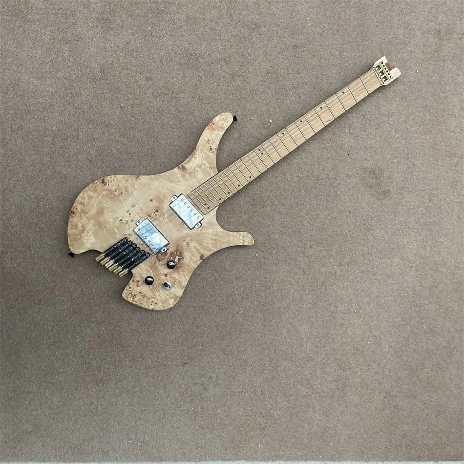 

3 days shipping, high quality electric guitar, original wood color, 24 sound products, free shipping