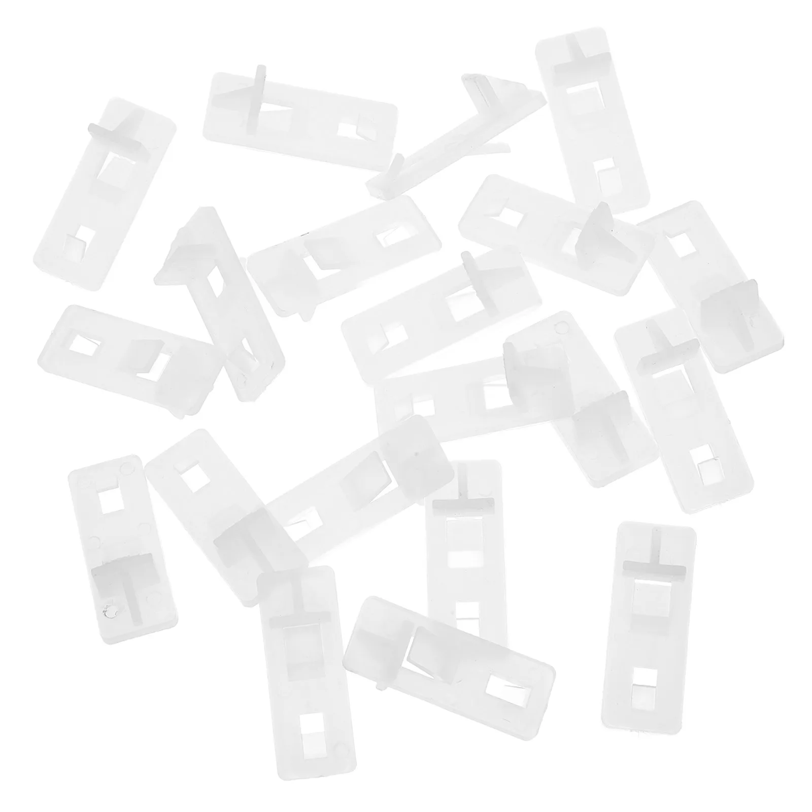 

20pcs File Cabinet Accessories Shelf Brackets Closet Wire Shelving Self-locking Pegs Pvc Clips Plastic Locking Supports
