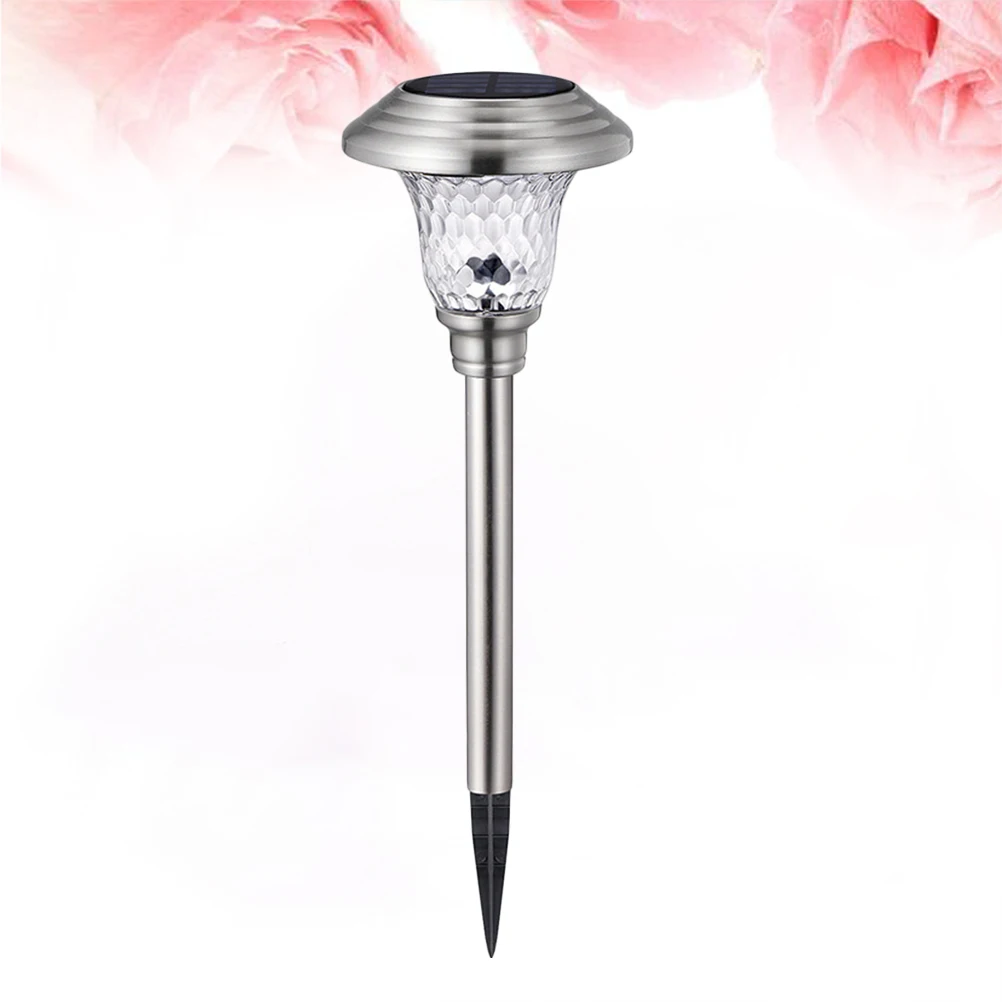 

2 PCS Lawn Lamp Landscape Lights Courtyard Decorative Solar Path Outdoor Water Proof Garden Ground Pathway