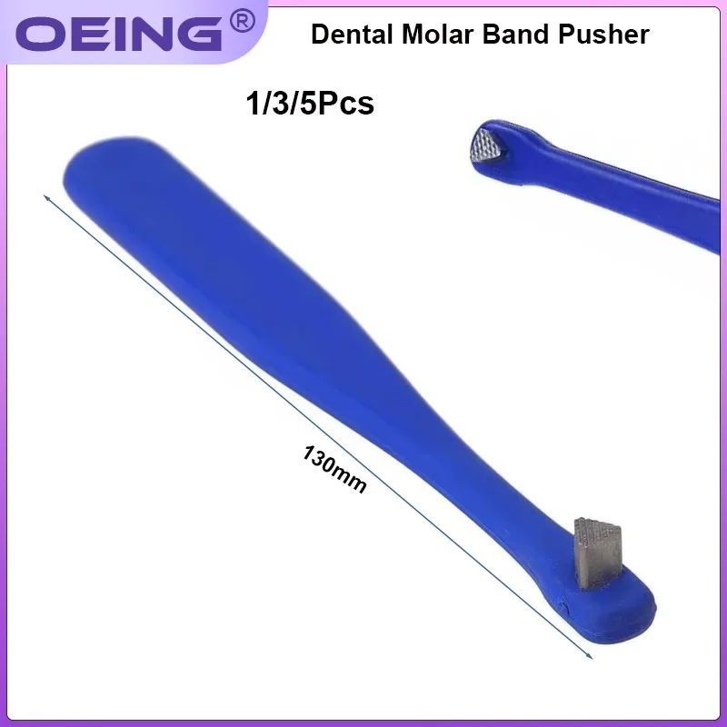 OEING Dental Orthodontic Band Pusher Plastic Seater Molar Bands Ring Push Lift Elevator Serrated Tip Ring Push Lift Dental Tools