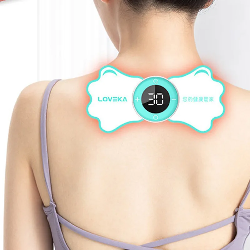 Cervical Pulse Intelligent Mini Massage Patch Home Portable Shoulder And Neck Massager Relieve Relax Muscle Fatigue Tools
