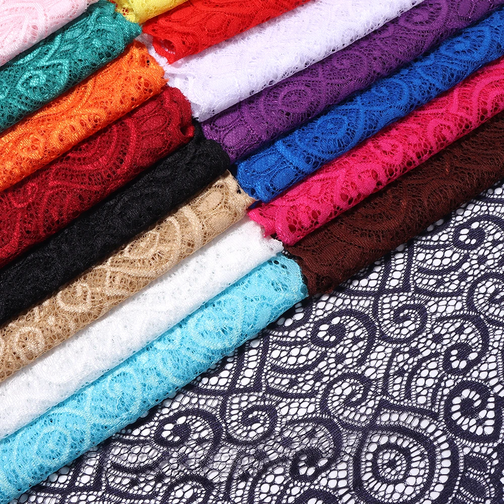 1 Yard 18cm Bunte Elastische Spitzenbänder DIY Nähen Kleidung Hochzeitskleid Party Kopfbedeckung Dekorationszubehör – Detail 4