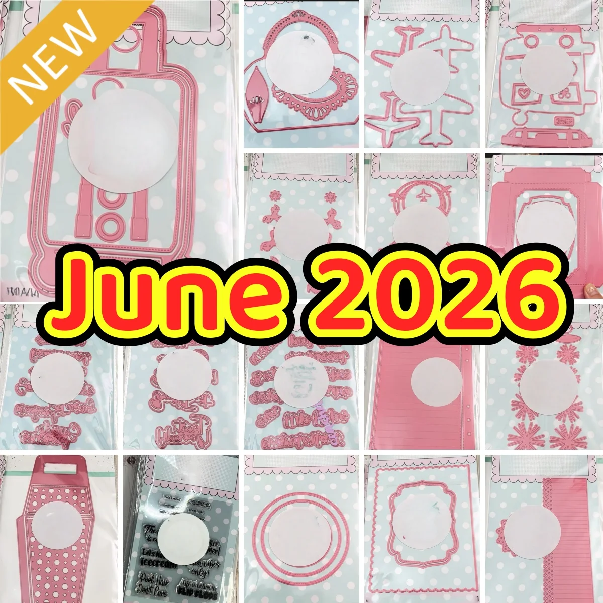 

Airplane Luggage box Metal Cutting Dies Clear Stamps For DIY Decorating Scrapbook Paper Embossing Craft June 2026 New Summer