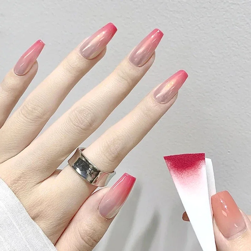 10-50개 삼각형 부드러운 스펀지 네일 브러쉬 그라데이션 효과 페인팅 젤 헤일 염색 도구 브러쉬 DIY 메이크업 매니큐어 스펀지 브러쉬