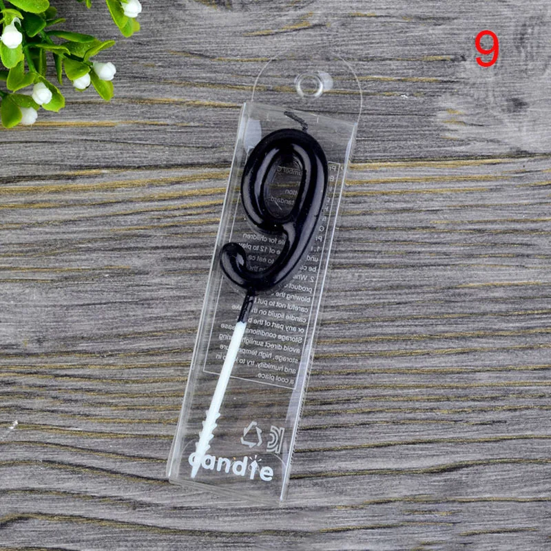 1 PC Cake Candles Black Number 0-9 Birthday Candles Festive Party Decor Birthday Party Cake Decoration Number Candles