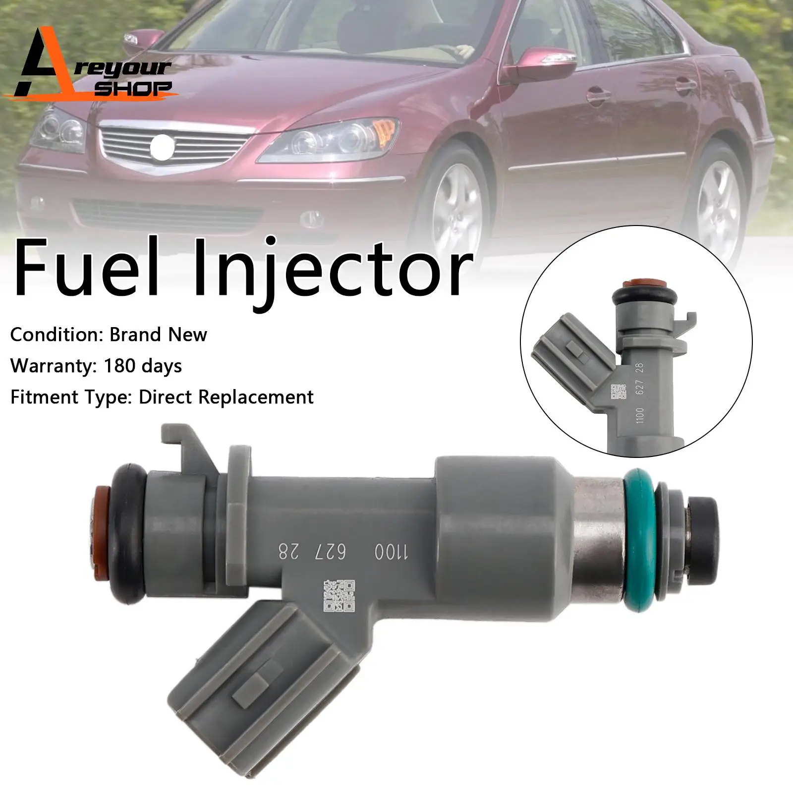 

1PCS Fuel Injector 16450-RJA-A01 Fit for Acura RL TL 3.5L V6 2005 2006 2007 2008