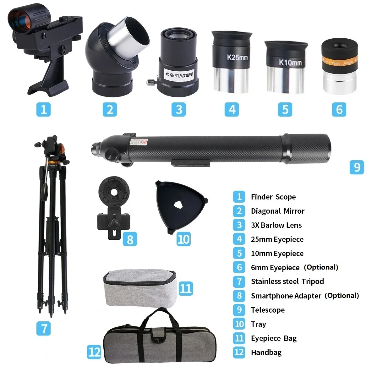 High Quality Powerful Carbon Focuser Moon 70070 Astronomical Telescope Price China For Outdoor