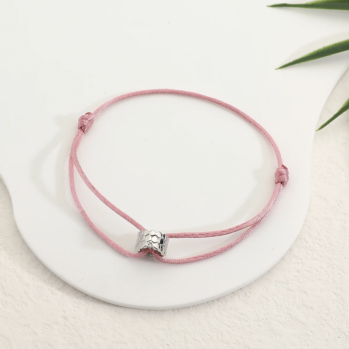 New Hexagonal Honeycomb Shape Rope Bracelet Excellent Quality Zircon Bracelet for Women Men Exquisite Holiday Jewelry