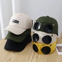 Pilot Glasses Hat New Duck Tongue Hat Korean Version Personalized and Handsome Sunglasses Flight Versatile Sun Protection Hat