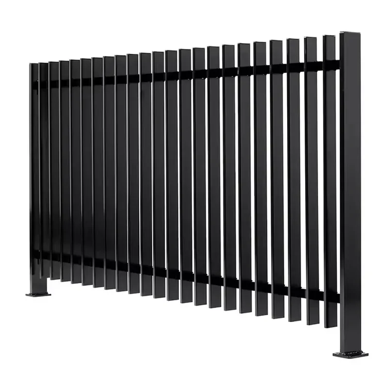 High Quality Modern Durable Privacy Outdoor Aluminum Vertical Blade Fence With 3d Modeling Garden Fence