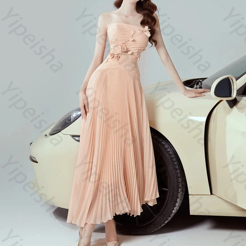 

Elegant Off The Shoulder Sleeveless Evening Dresses Sexy Celebrity Long Dress Exquisite High Quality Prom Party Gowns Customized