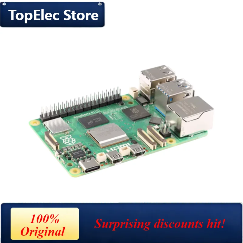 TopElec 1pcs Raspberry Pi 5 Development Board AI Artificial Intelligence Programming Python Kit 8GB