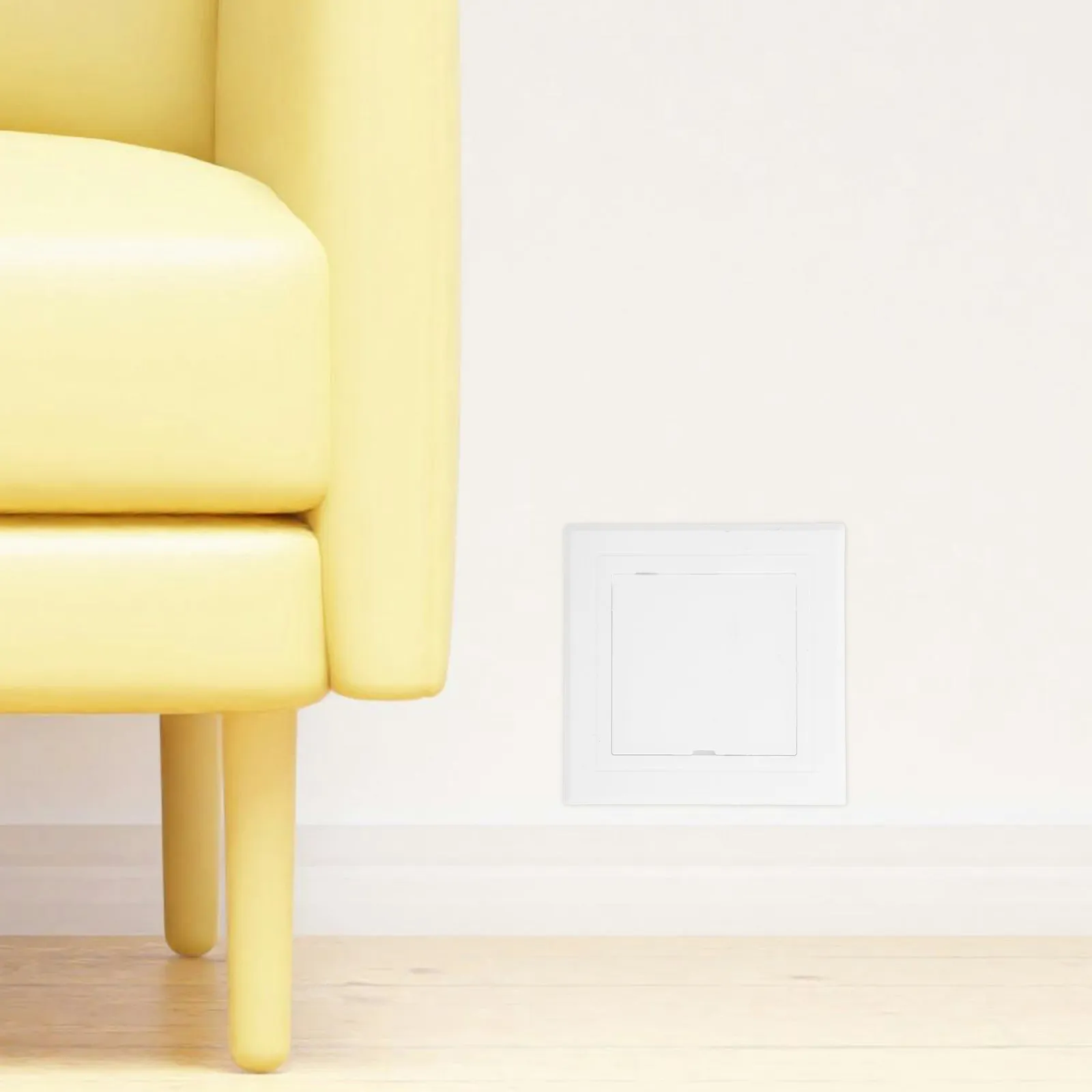ABS Inspection Port Cover White Plastic Decorative Ceiling Access Door Panel Square Blank-Up Cover Home Improvement view 2