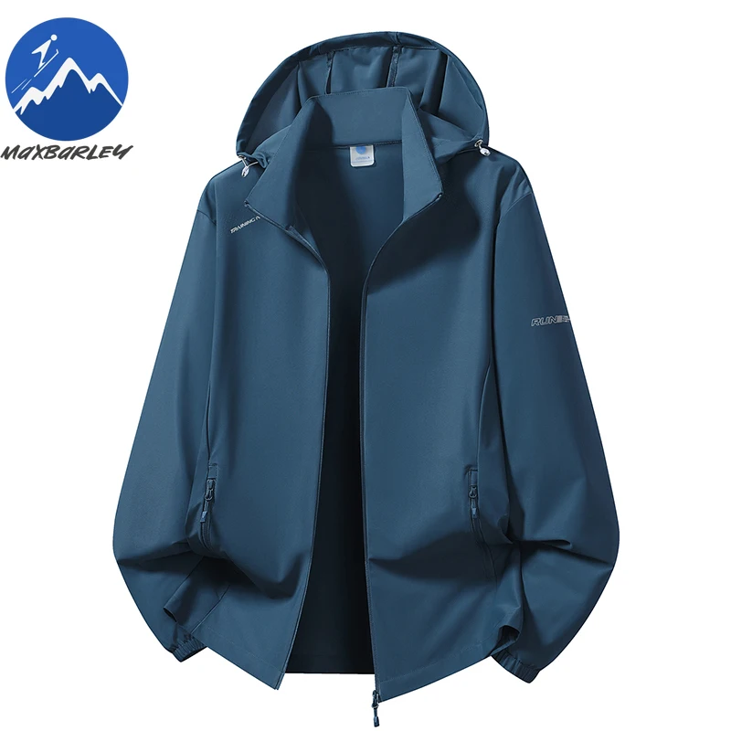 

Maxbarley UV Protective Jacket Men Summer Casual Ice Silk Quick Dry Stretch Skin Windbreaker Travel Camping 5XL Size Hooded Coat