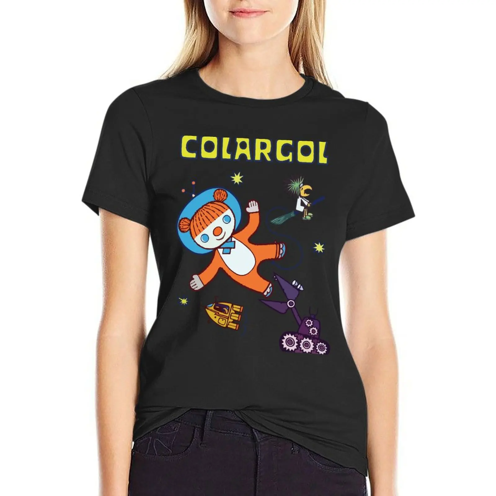 

Colargol Bear in Space T-Shirt Aesthetic clothing plain blanks t shirt for Women