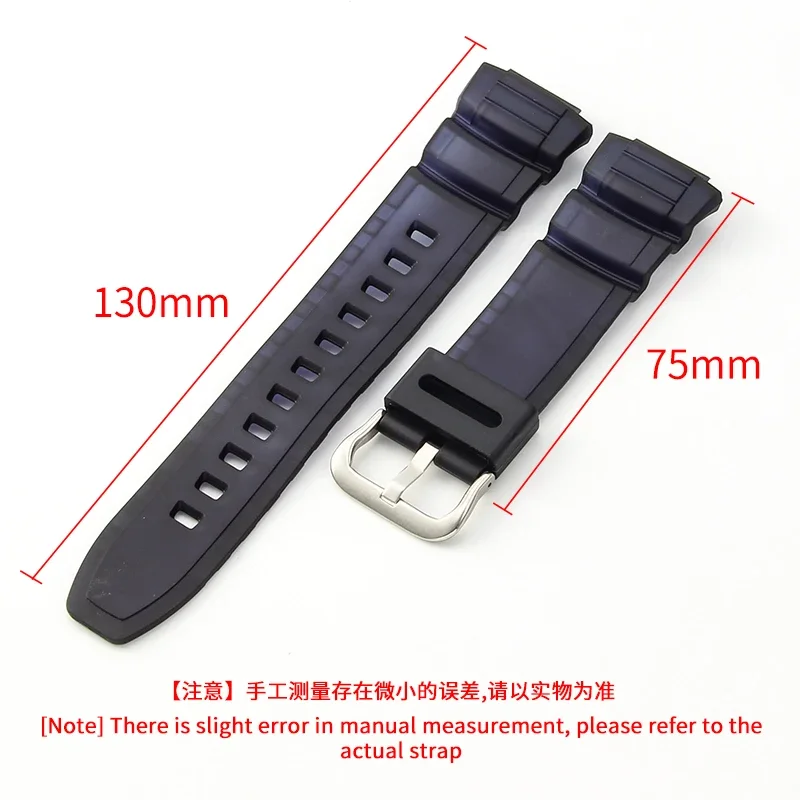 Nylon Watchband for Casio MCW-100H/110h/W-S220/Hdds100 Sports Resin Silicone Watch Strap Accessories 18mm