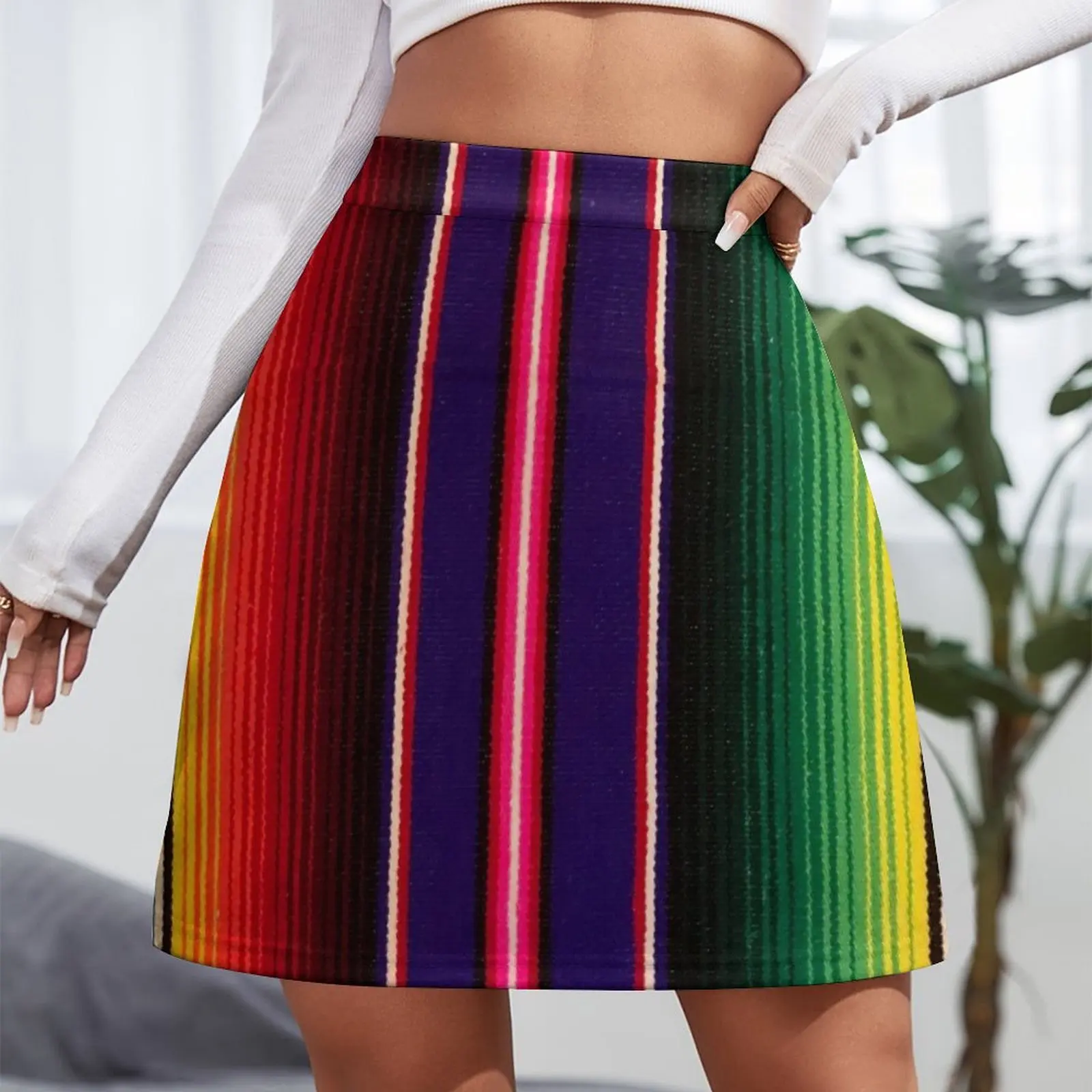 Mexican Serape Lovely Mini Skirt korean ladies summer skirt skirt skirts for womans School uniform