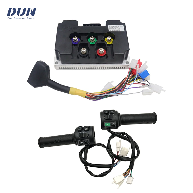 

Nanjing Fardriver ND72340 48V-72V Hall DC 120A Phase 340A BLDC Controller with T08 Throttle for 2000W-3000W Motor