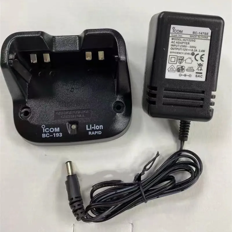 BC-193 BC193 Rapid Charger for ICOM IC-V80 IC-F27SR F3001 F3003 F3101D F4002 F3001 T70E Radio for BP265 Li-Ion Battery