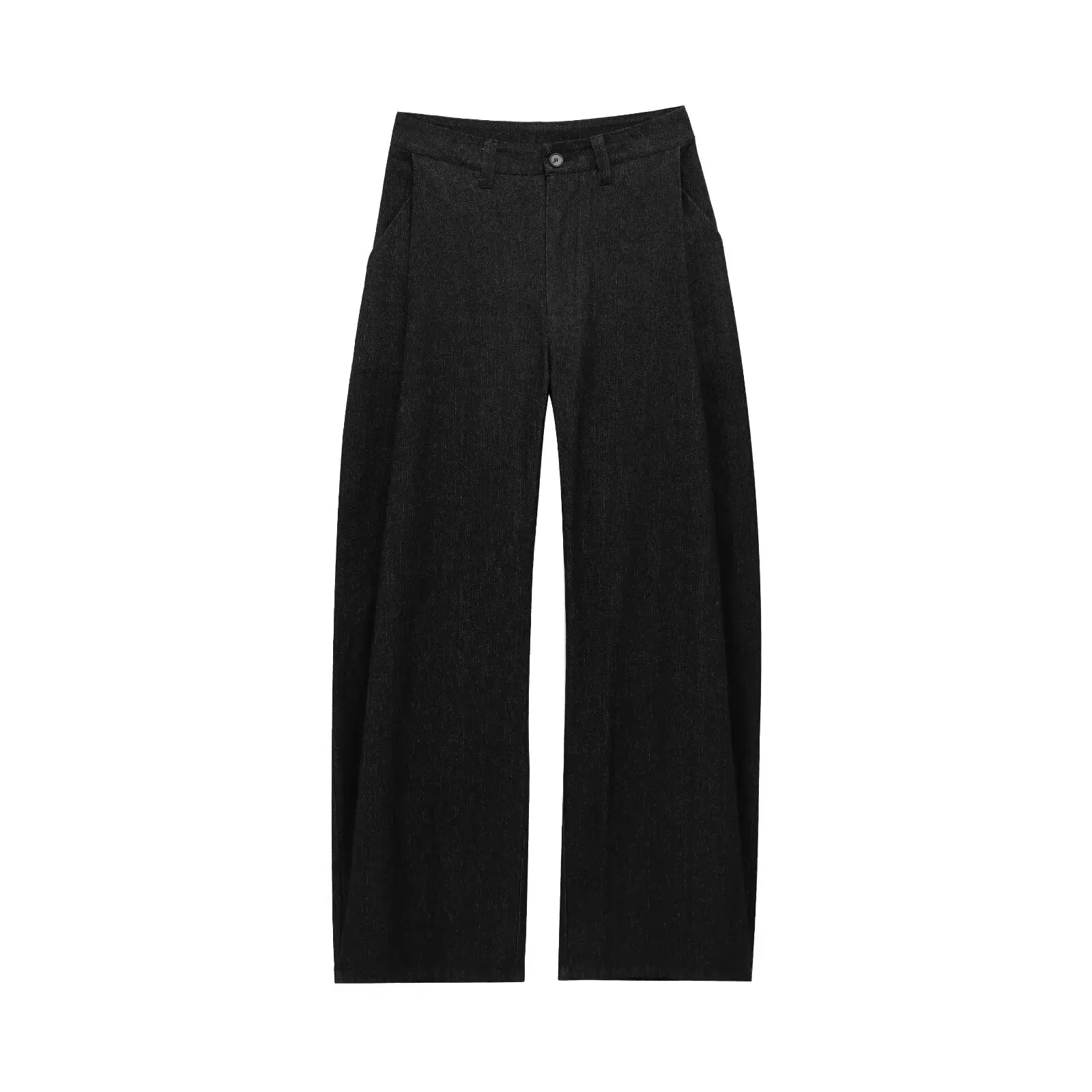 Pantaloni a pieghe effetto jeans da donna New Faion primaverili Pantaloni lunghi Sve rotondi Ne Set da due pezzi Taglia per adulti Vestibilità comoda