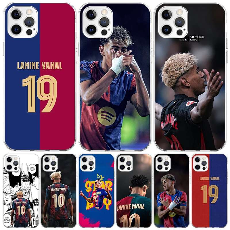 L-Lamina Y-Yamal 19 funda de teléfono para Apple iphone 13 Pro Max 12 Mini 11 X XS XR XS Max 7 Plus 8 6S 6 5 SE 5S Fundas de tendencia