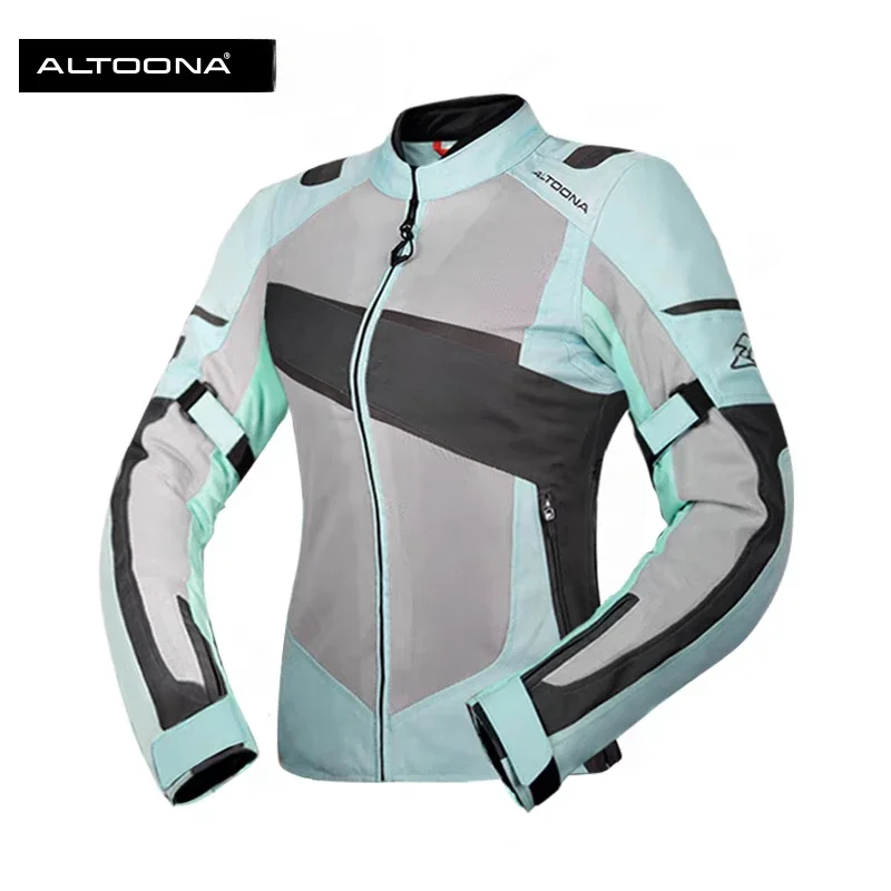 Motorcycle Jacket for Woman Protection Summer Mesh Breathable Jacket Fall Prevention Night Reflection Riding Gear