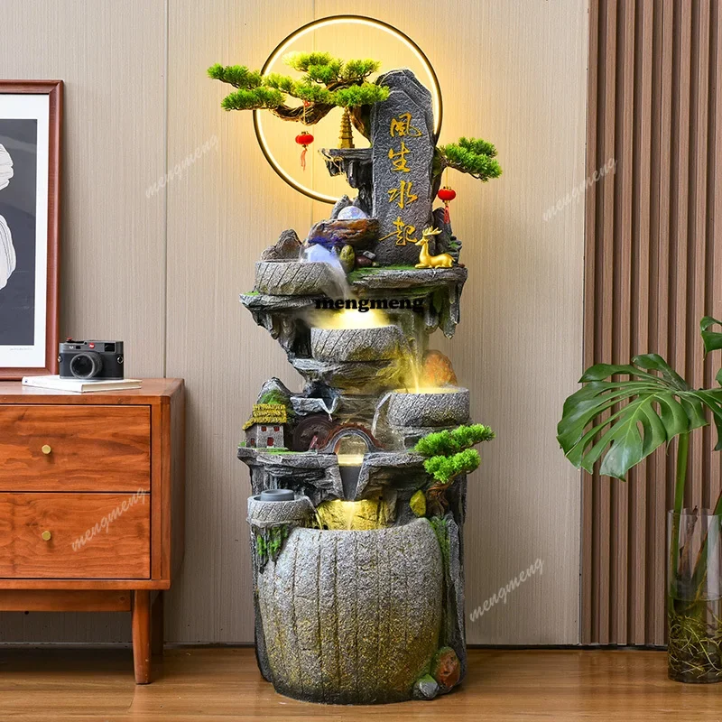 Y136 Y136 Circulating Water FountainHome Office Feng Shui Wealth-Attracting Ornament, Housewarming Opening Gift