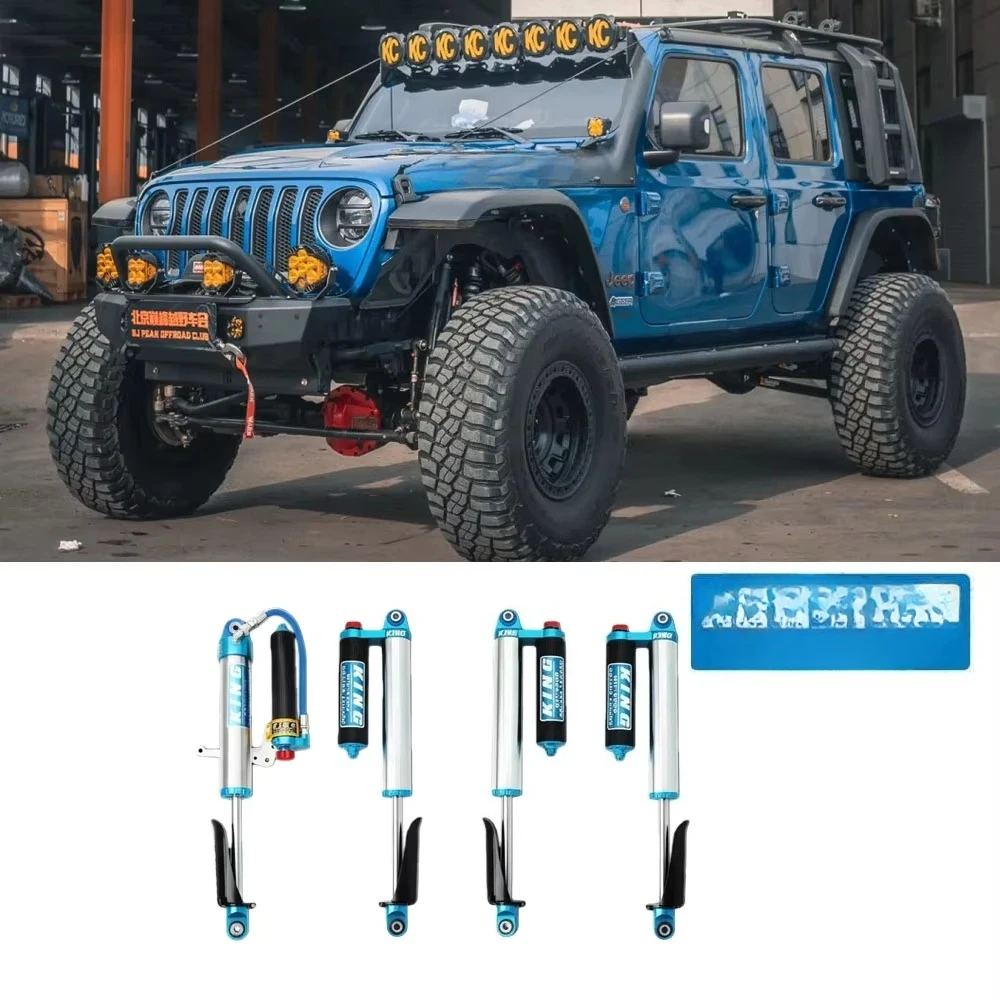 Suitable ForJeep Wrangler JL  JT2018-2024 King Shock Absorber Raised 2 Inches 4 Inches Kit 2.5 Pipe Diameter
