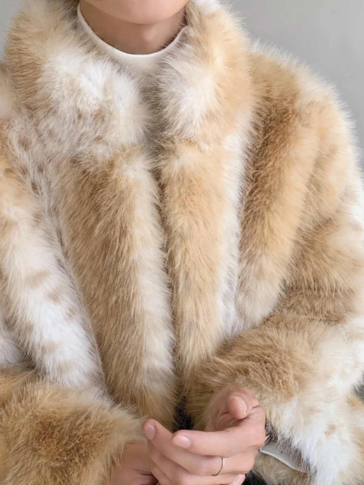 Eco-Friendly Faux Fur Mink Velvet Leopard Print Coats Men 2025 Winter New High-End Coats Male Stylish Trendy Faux Fur Jackets