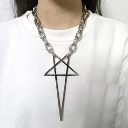 Fashion trend Hip Hop punk couple Necklace Simple chunky chain Stainless steel bracelet unisex jewelry accessory gift for friend