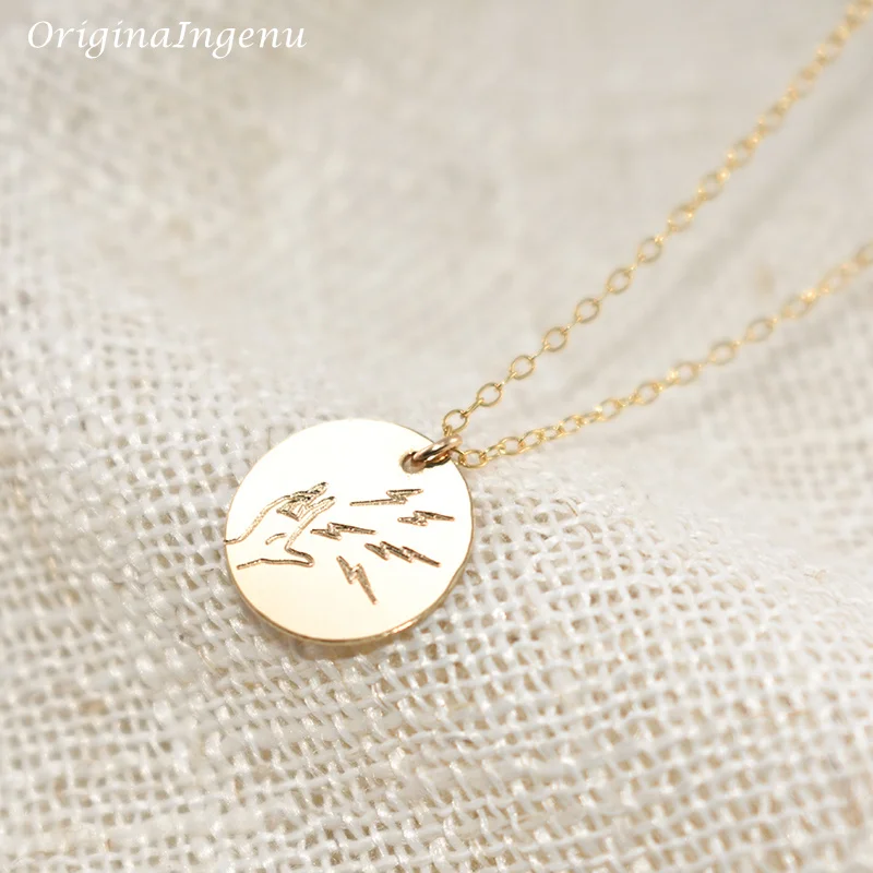 Mistyczne marsylia naszyjnik magiczna biżuteria Handmade 14K złoto wypełnione monety Choker wisiorki Collier Kolye biżuteria Boho naszyjnik — zdjęcie 6