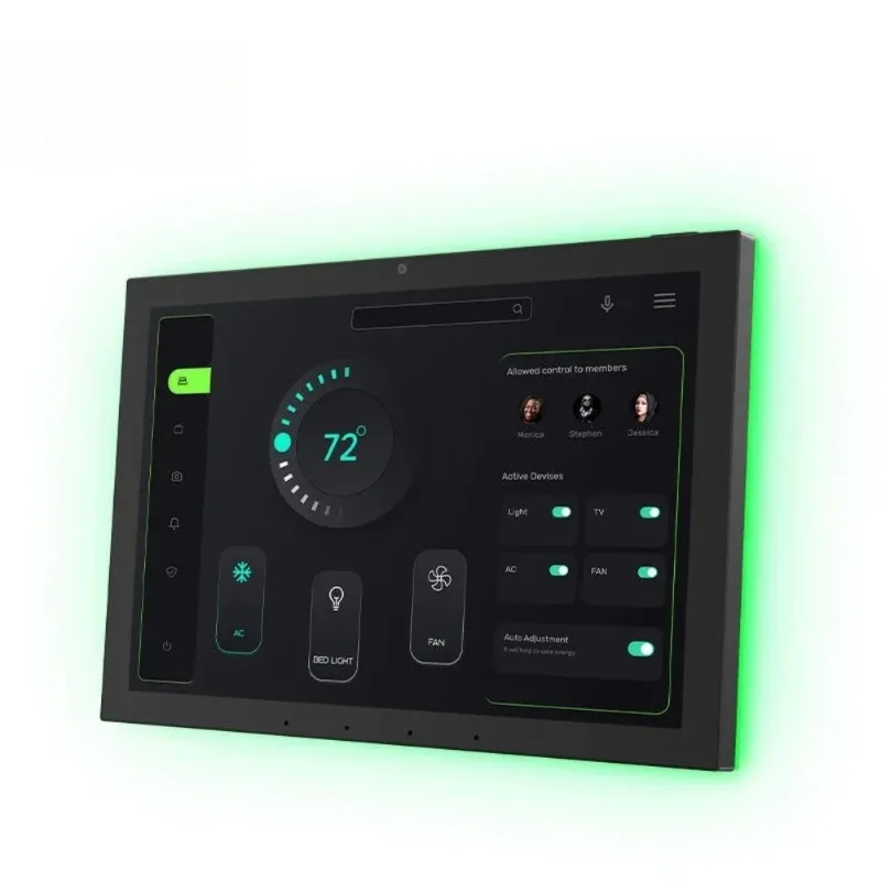 Hotel Factory Automation Wall Mount Tablet Home Control Display with RJ45 Touch Screen RK3566