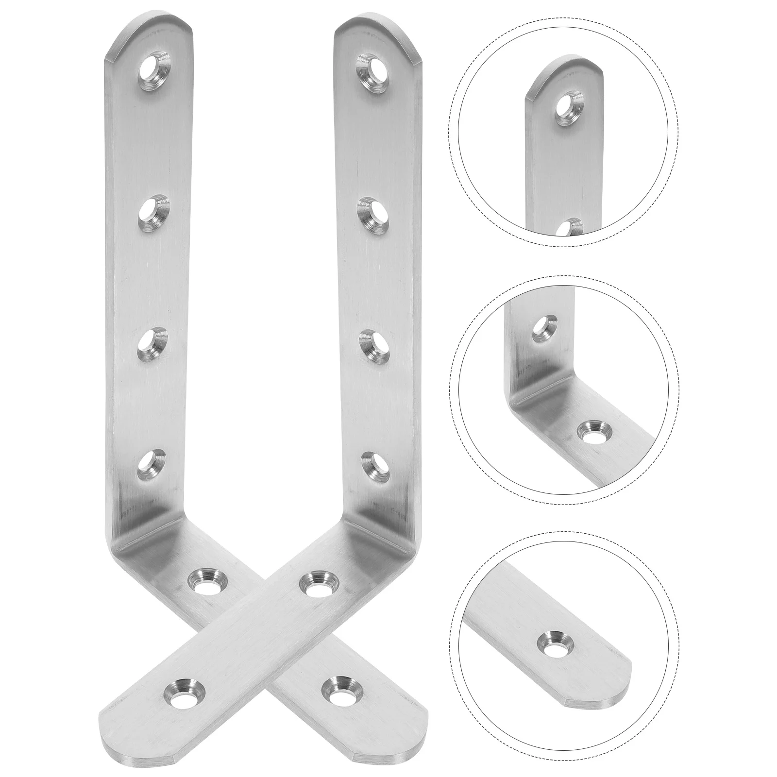 

2Pcs Furniture Anti Tip Kit Furniture Anchors for Baby Proofing Dressers Bookcases Cabinets Wall Anchor Angle Brackets