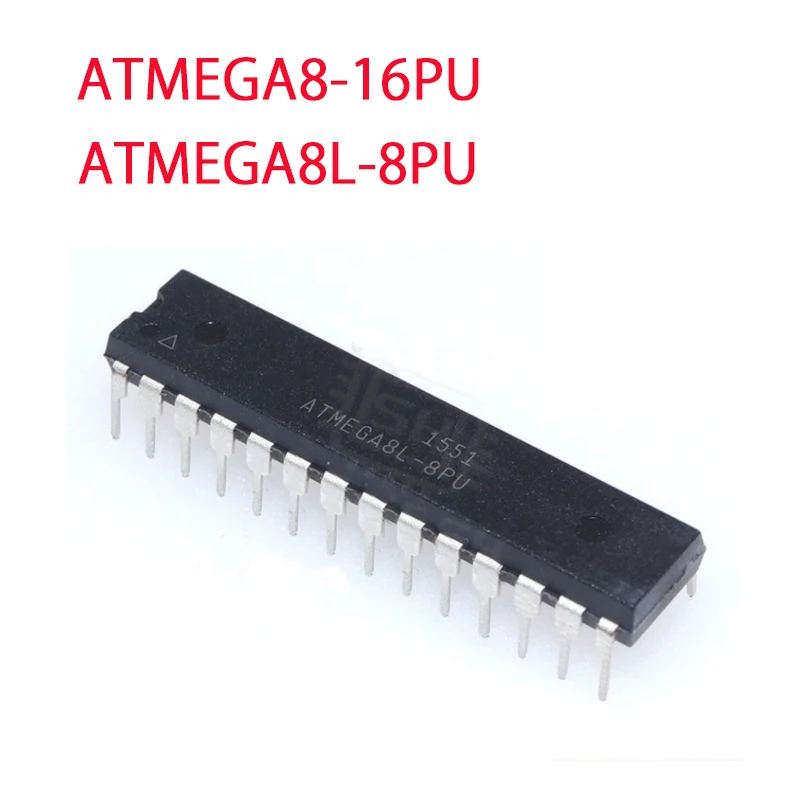 ATMEGA8L-8PU ATMEGA8-16PU DIP28 8-bit microcontroller 8K flash memory single-chip IC chip